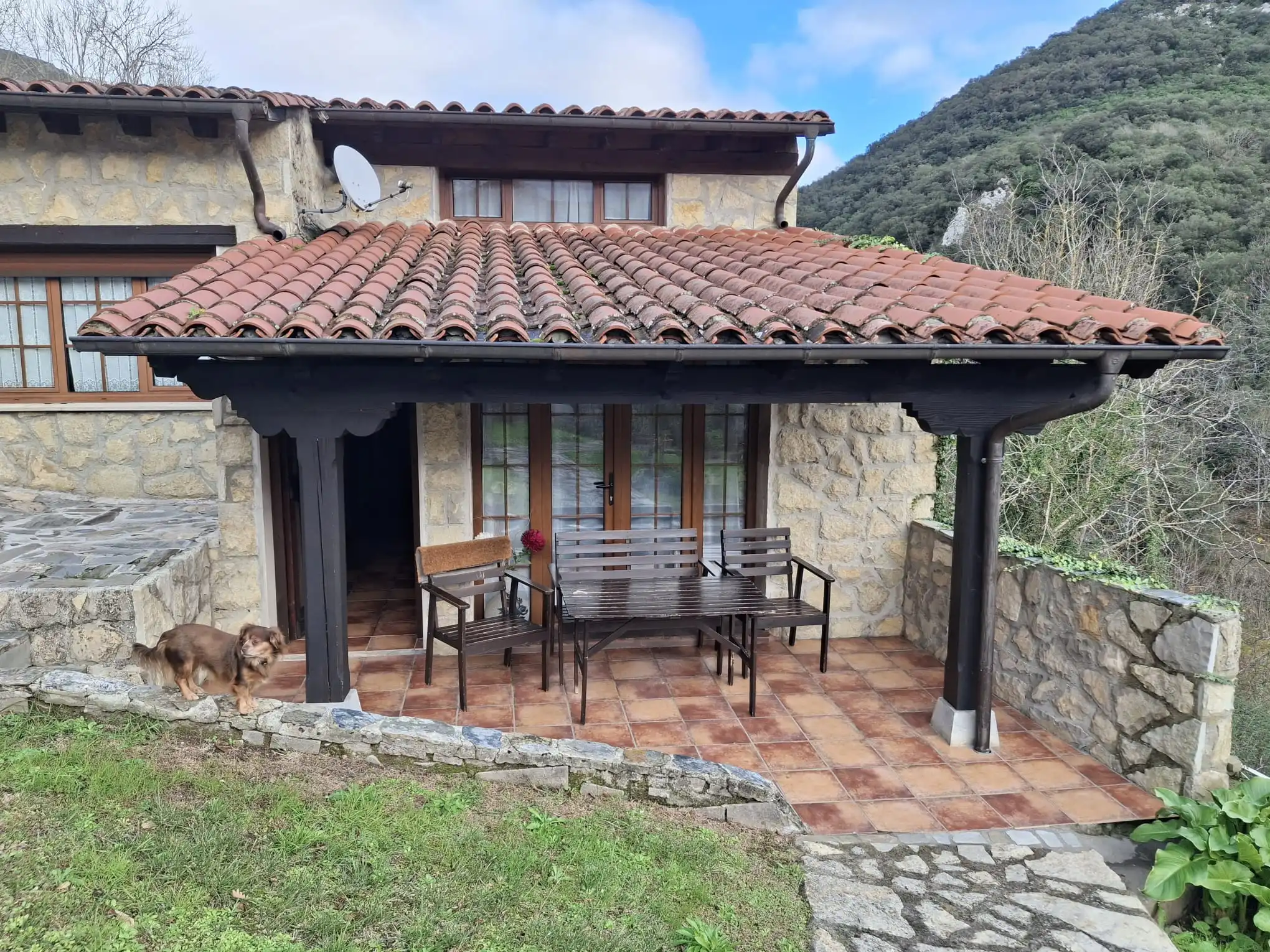 Porche del apartamento con vistas